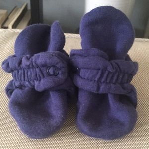 Zutano Navy Blue Baby Booties